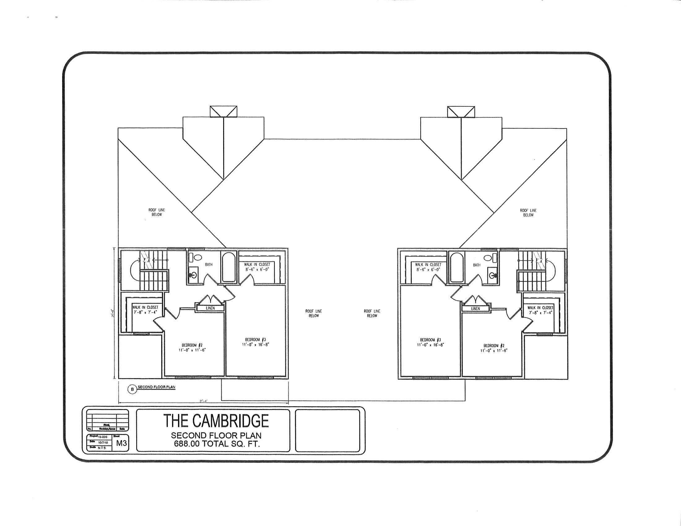25 Creeks Edge Drive Saco, ME 04072 - Photo 13 of 13 The Cambridge Second Floor Plan