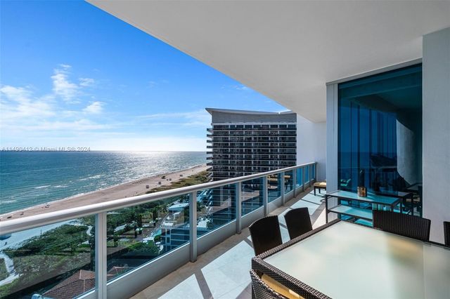 a view of balcony with ocean view
