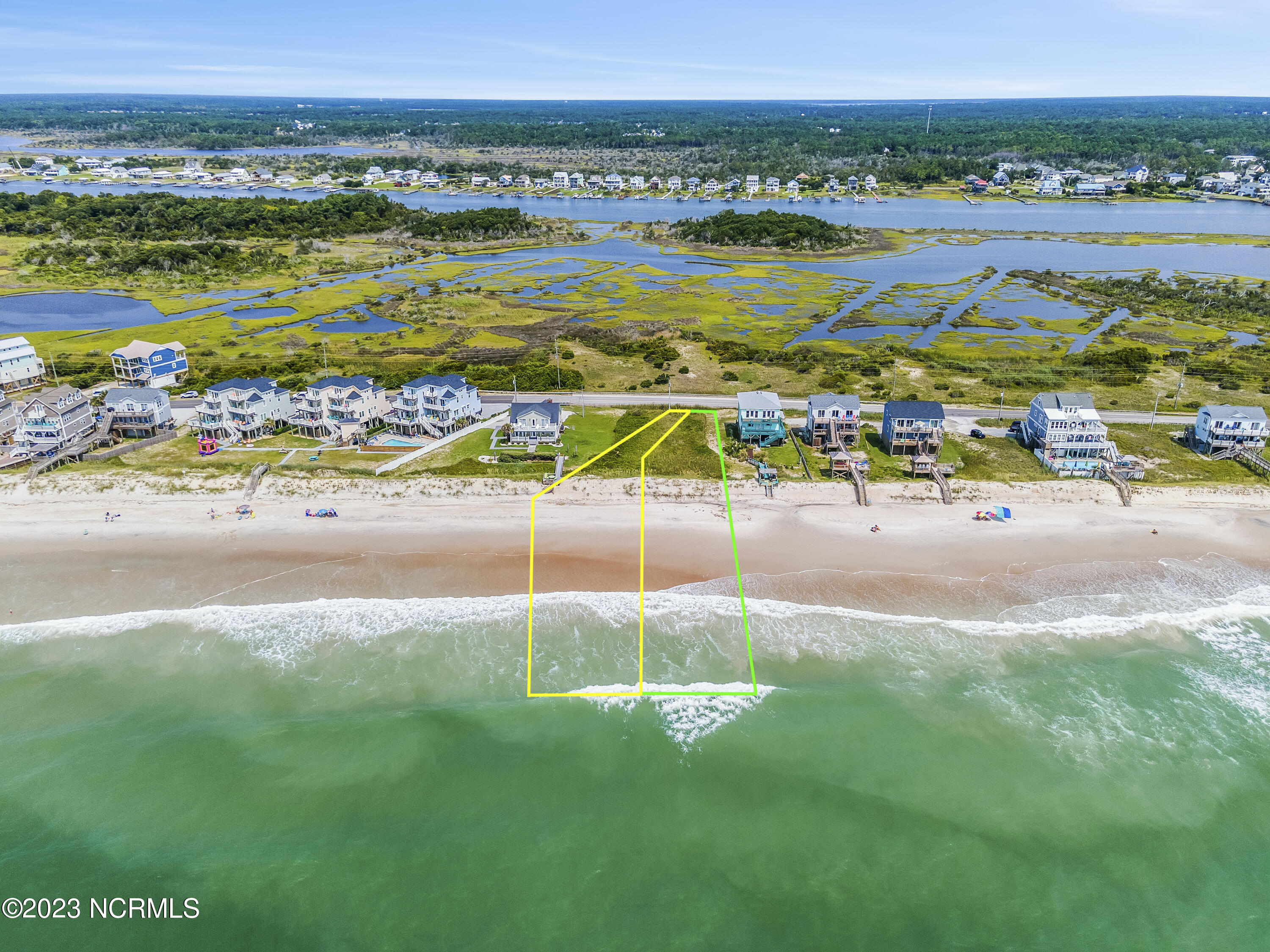 Lot 28 New River Inlet Road North Topsail Beach, NC 28460 - Photo 16 of 37 Lot next door in green is buildable and also for sale - See MLS 100367210