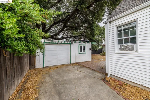 a backyard of a house