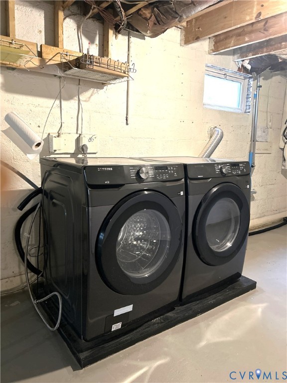 1042 Peck Road Richmond, VA 23235 - Photo 26 of 29 Laundry area featuring concrete floors and washing