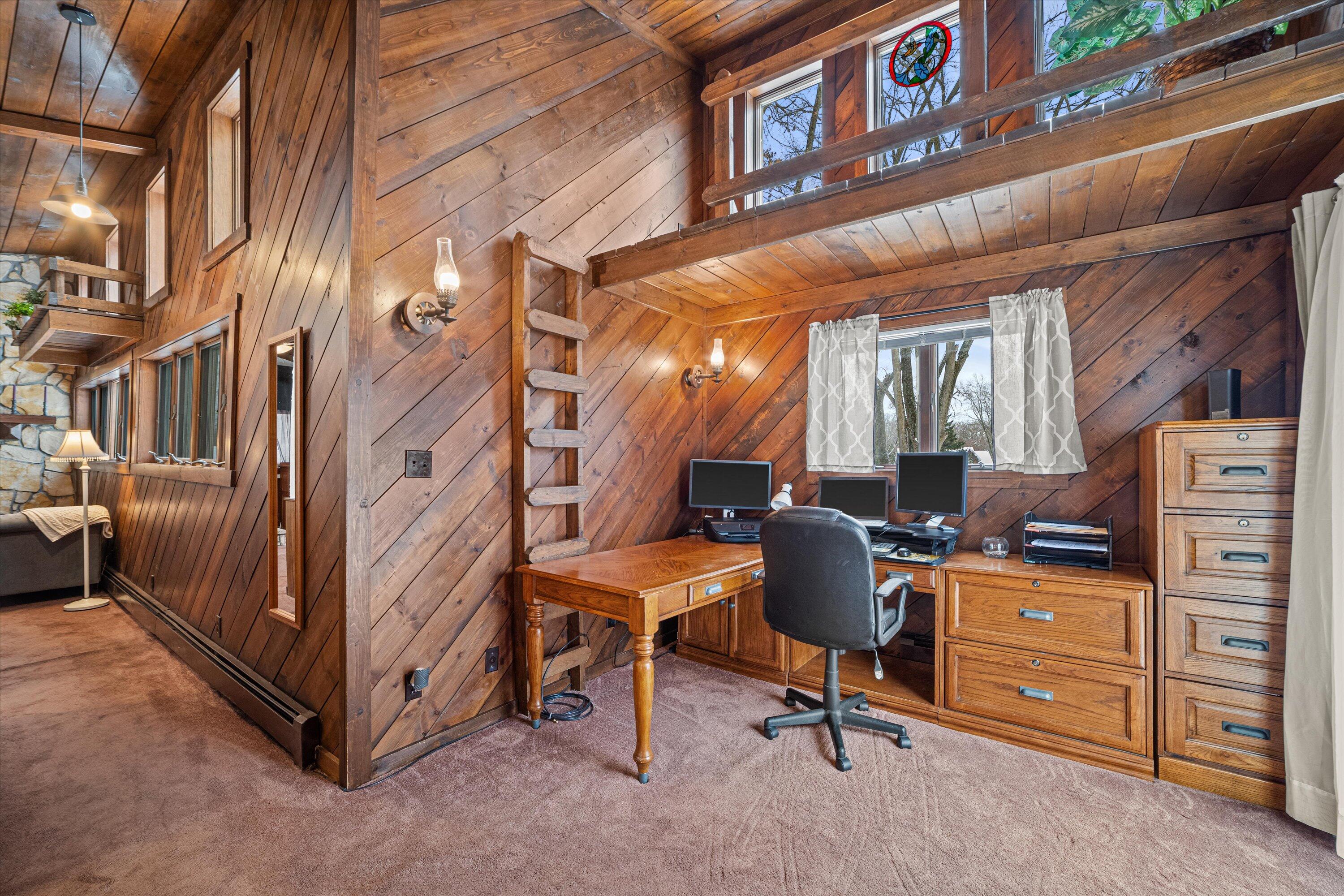 S108W34703 Jacks Bay Road Mukwonago, WI 53149 - Photo 29 of 74 Study/Loft with Lake View