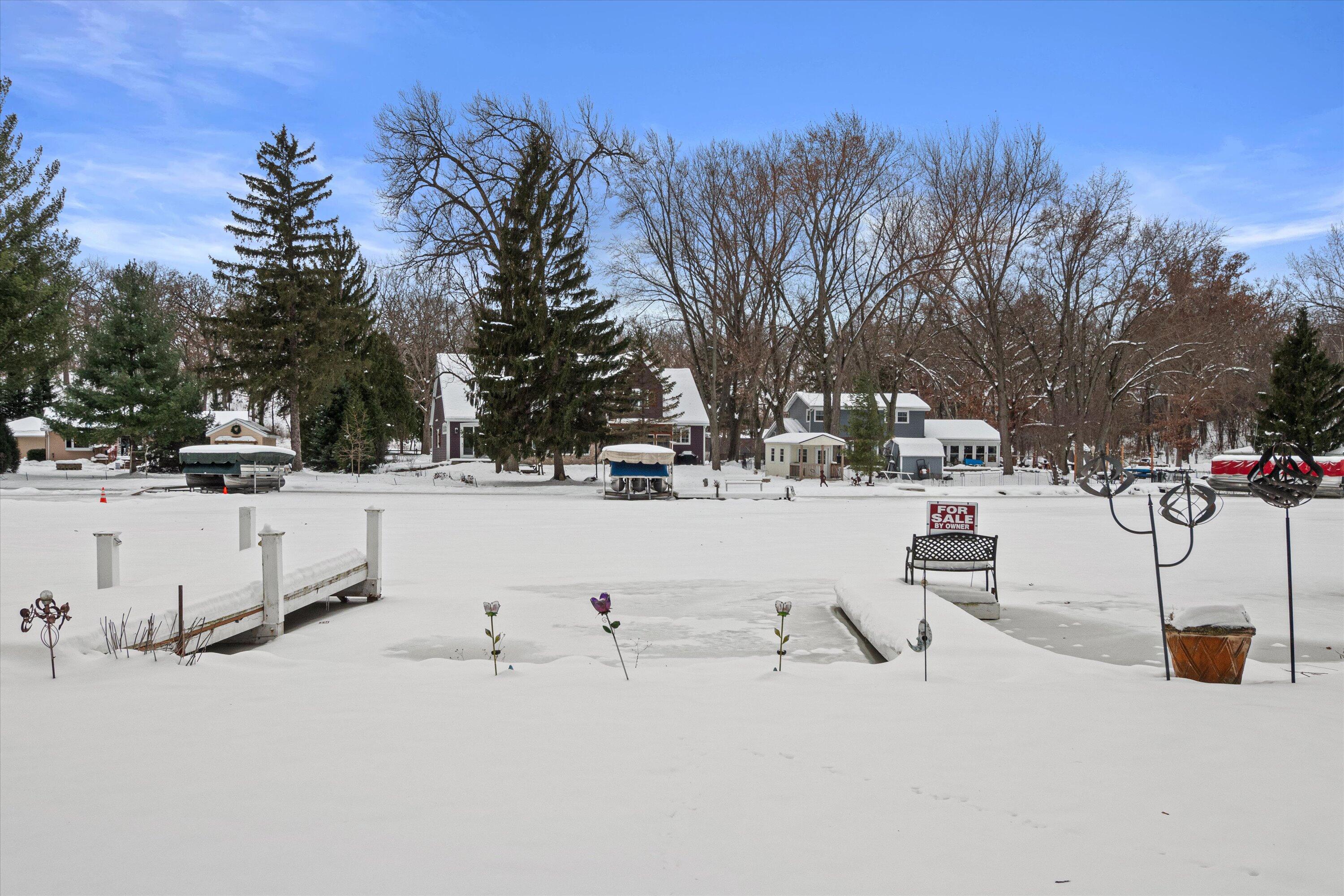 S108W34703 Jacks Bay Road Mukwonago, WI 53149 - Photo 54 of 74 55 Feet of Frontage with 2 piers