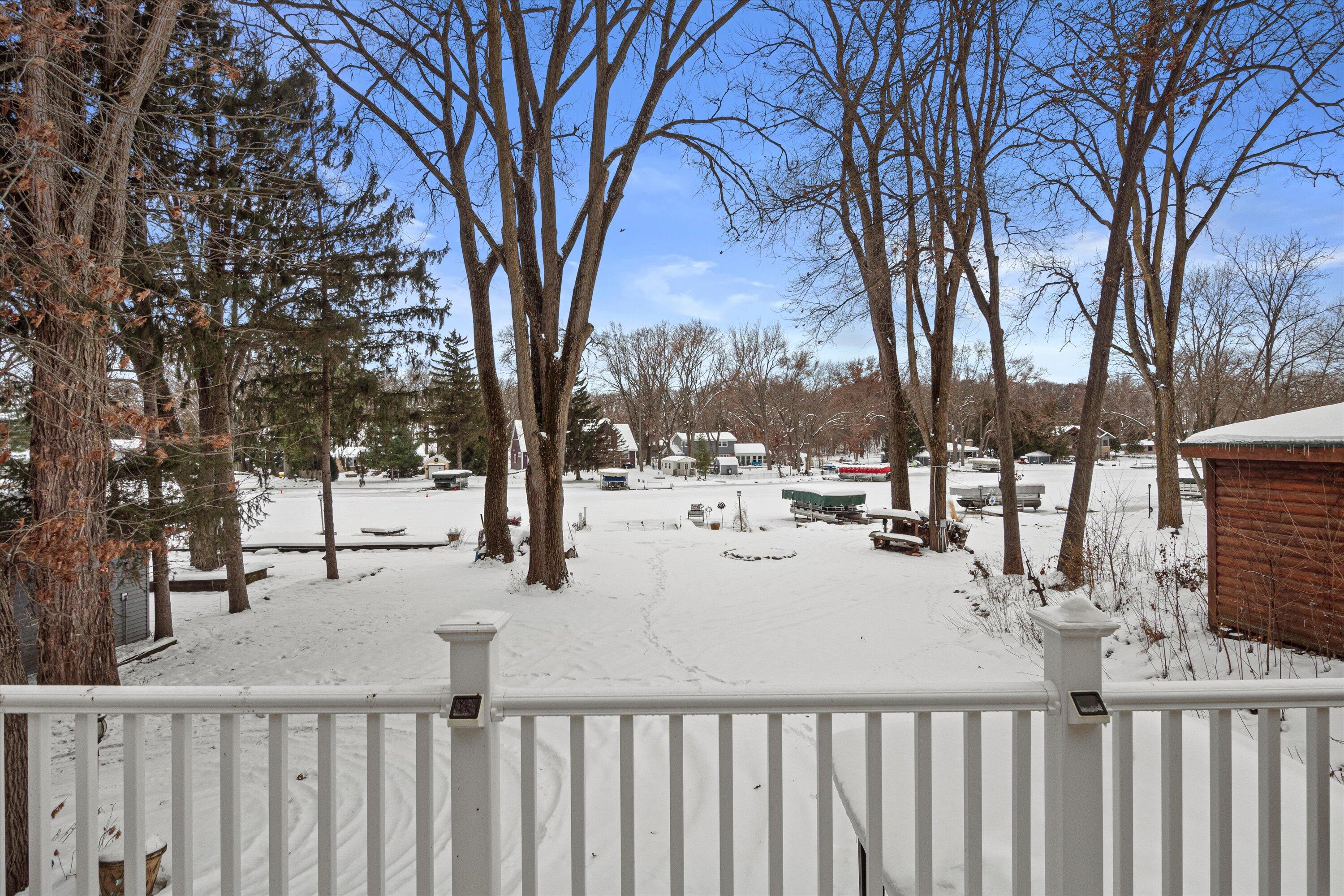 S108W34703 Jacks Bay Road Mukwonago, WI 53149 - Photo 56 of 74 Main Level Deck View of Lake