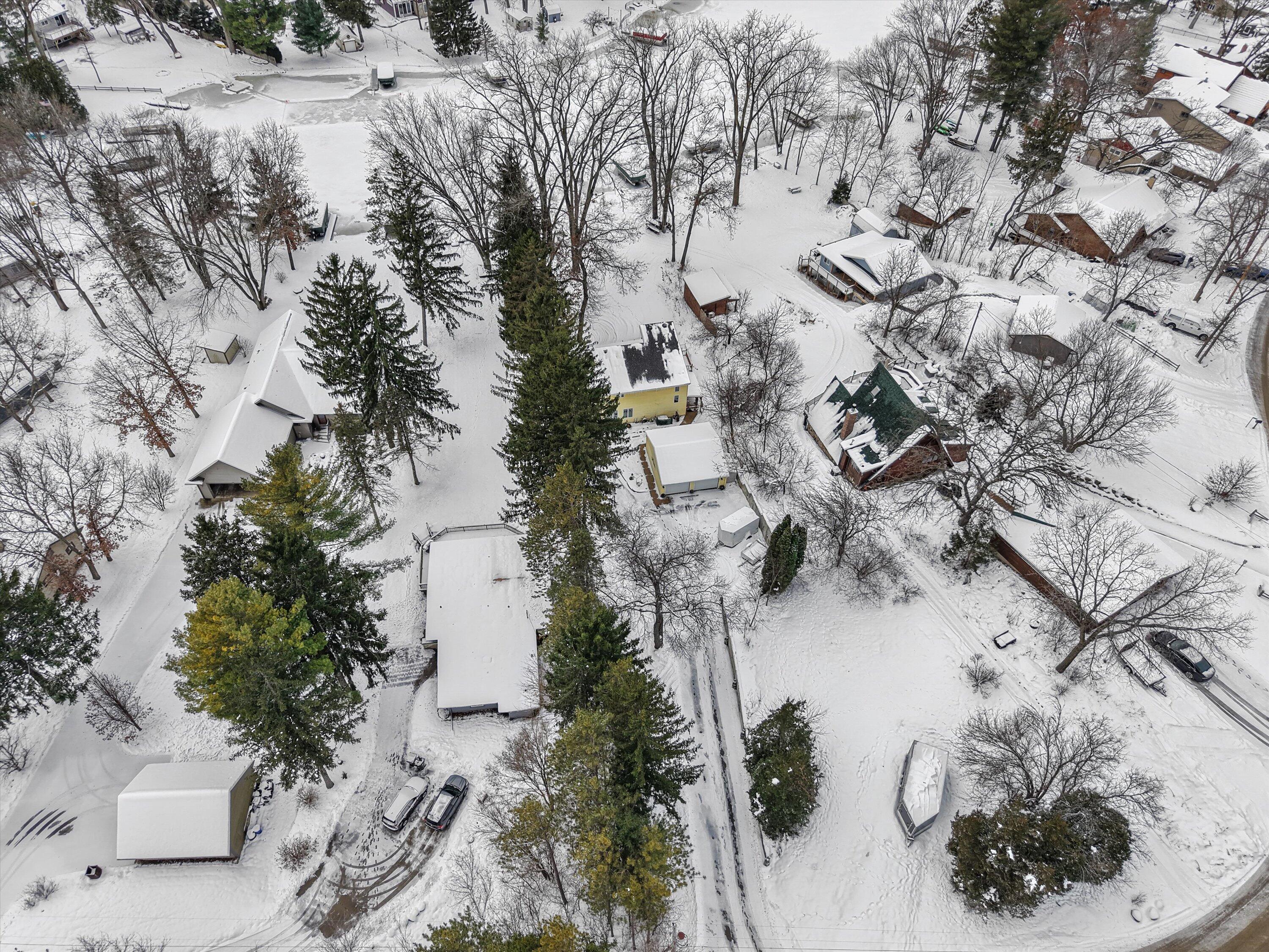 S108W34703 Jacks Bay Road Mukwonago, WI 53149 - Photo 61 of 74 Ariel View of Home with surronging homes
