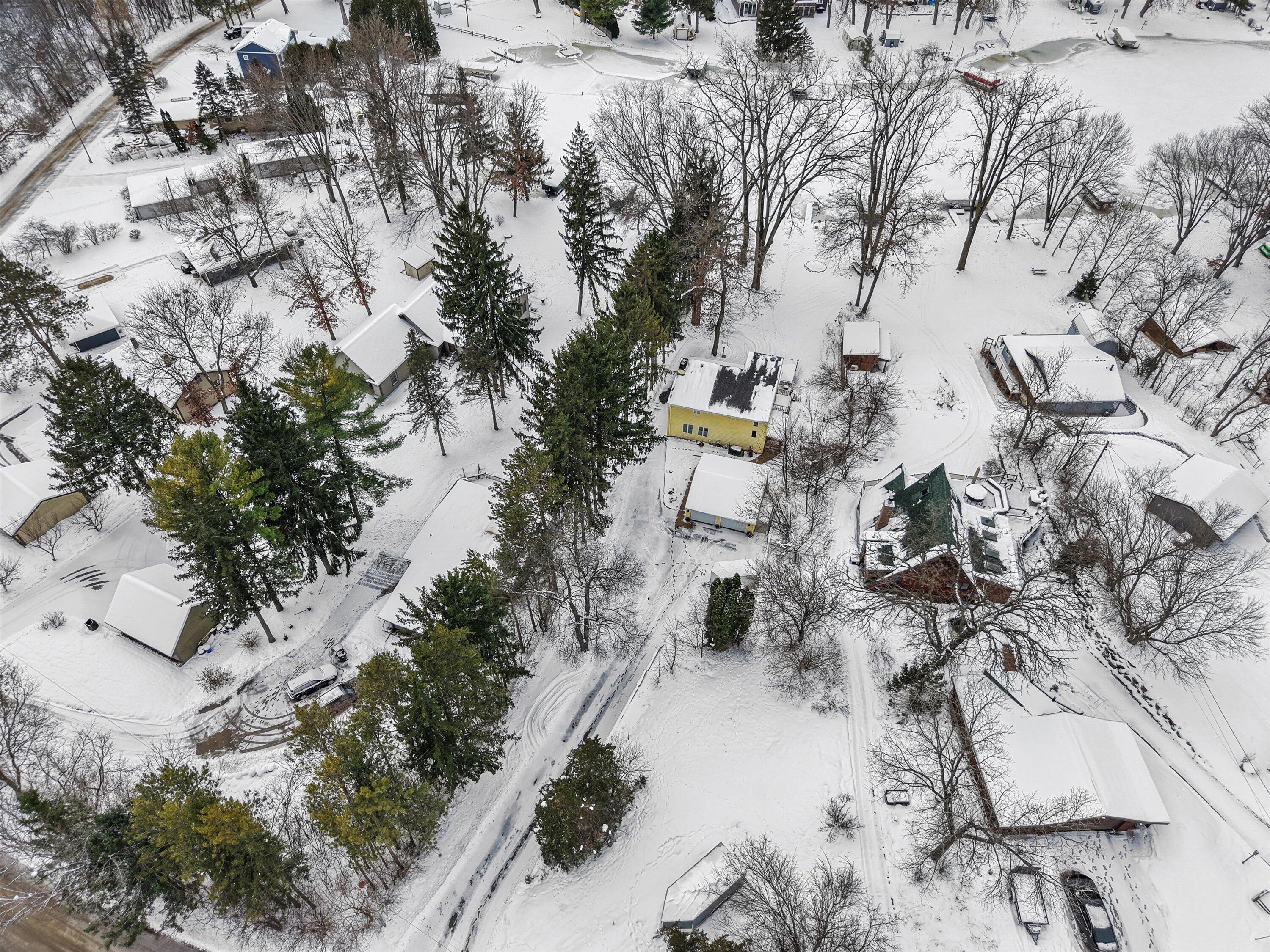 S108W34703 Jacks Bay Road Mukwonago, WI 53149 - Photo 62 of 74 Ariel View with surronding homes