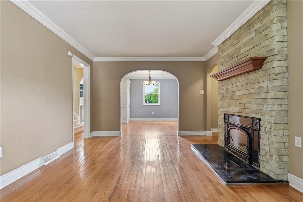 809 Franklin Road Mars, PA 16046 - Photo 11 of 44 Cozy family room with gas fireplace and granite hearth