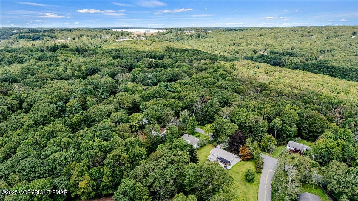 119 Knob Road Mount Pocono, PA 18344 - Photo 9 of 34 an aerial view of a house with a yard