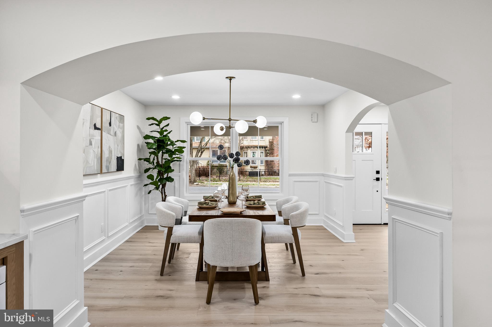 201 Centre Street Haddonfield, NJ 08033 - Photo 21 of 48 a view of a dining room with furniture and wooden floor