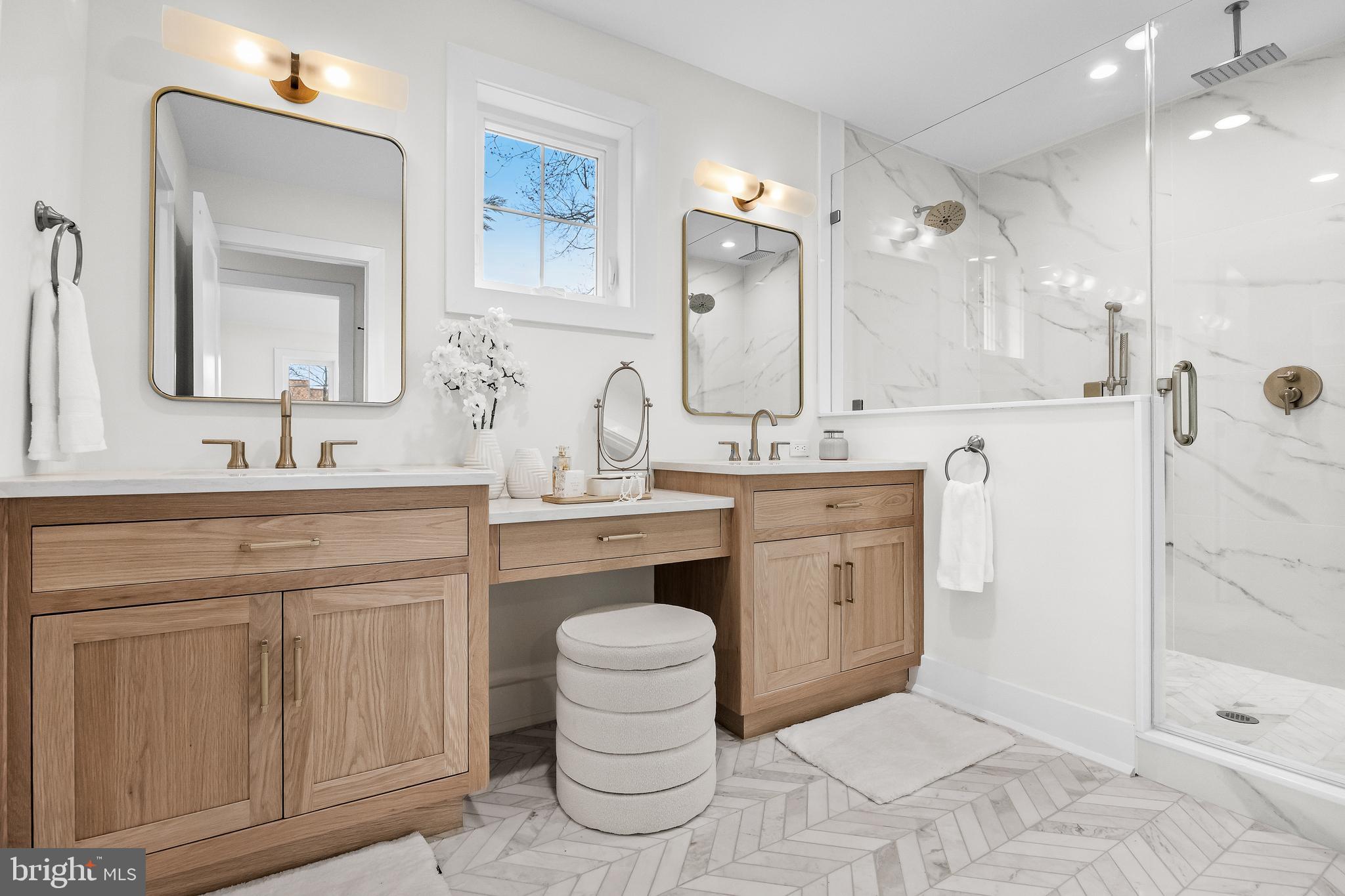 201 Centre Street Haddonfield, NJ 08033 - Photo 25 of 48 a spacious bathroom with a double vanity sink mirror and double