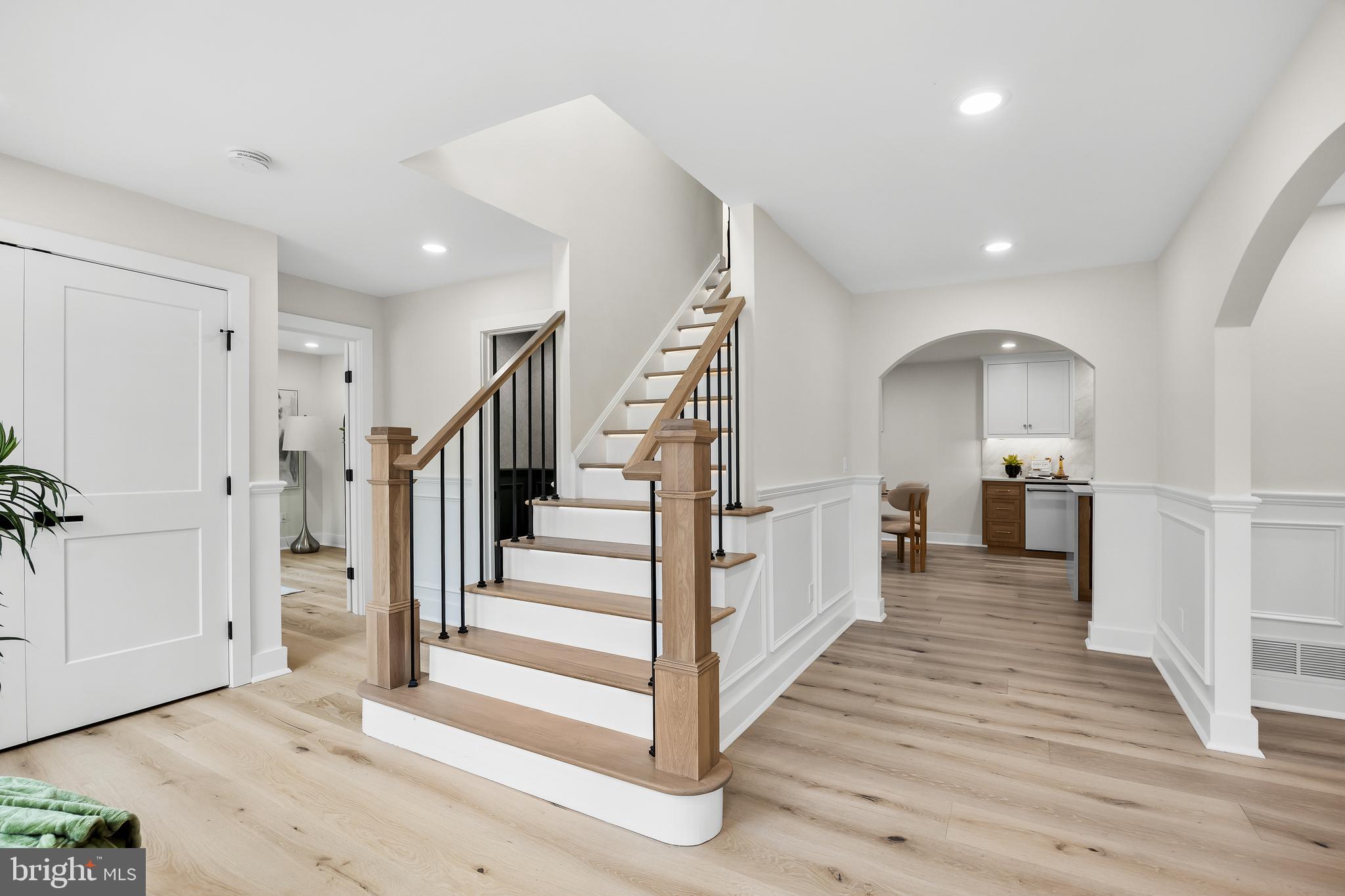 201 Centre Street Haddonfield, NJ 08033 - Photo 3 of 48 a view of a hallway view with staircase and white walls
