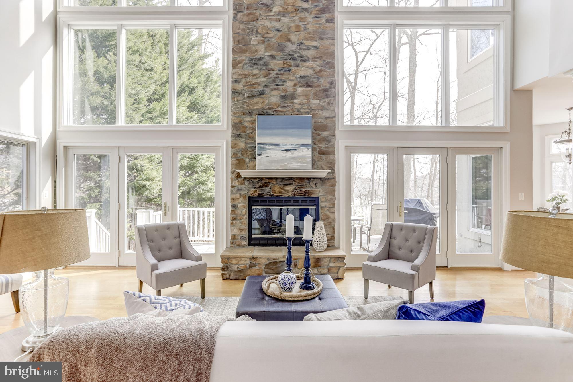 3328 Breckenridge Way Riva, MD 21140 - Photo 17 of 51 Dramatic Stone Fireplace