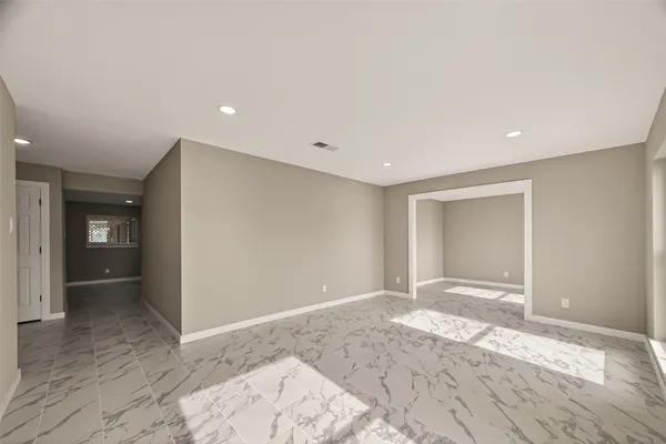 a view of an empty room