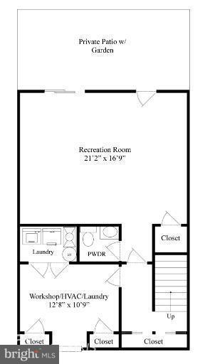 1843 Wainwright Drive Reston, VA 20190 - Photo 30 of 30 Lower level Floorplan