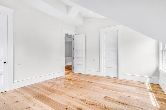 a view of a room with an empty space