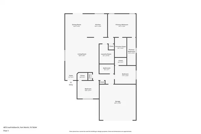 $320,000 | 4873 Leaf Hollow Drive, Fort Worth, TX 76244