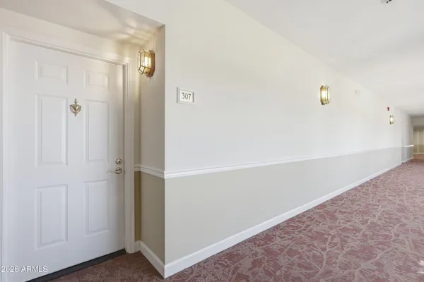 a view of an empty room