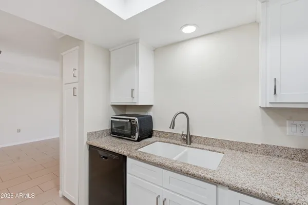 a view of small space with racks on the wall