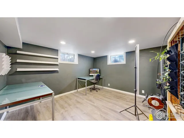 a room with furniture and a window