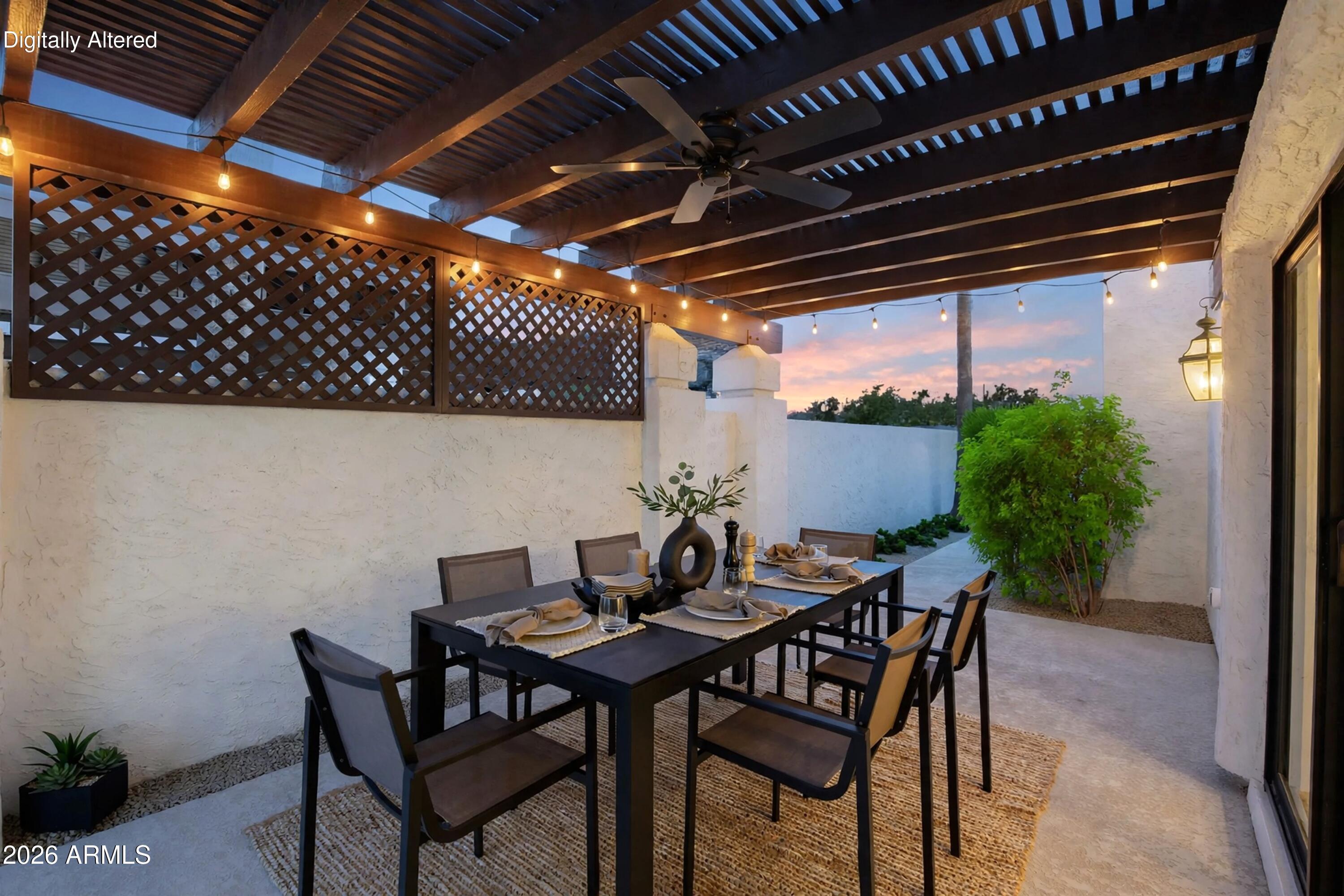 4438 East Camelback Road, Unit 149 Phoenix, AZ 85018 - Photo 39 of 65 Virtually staged side patio