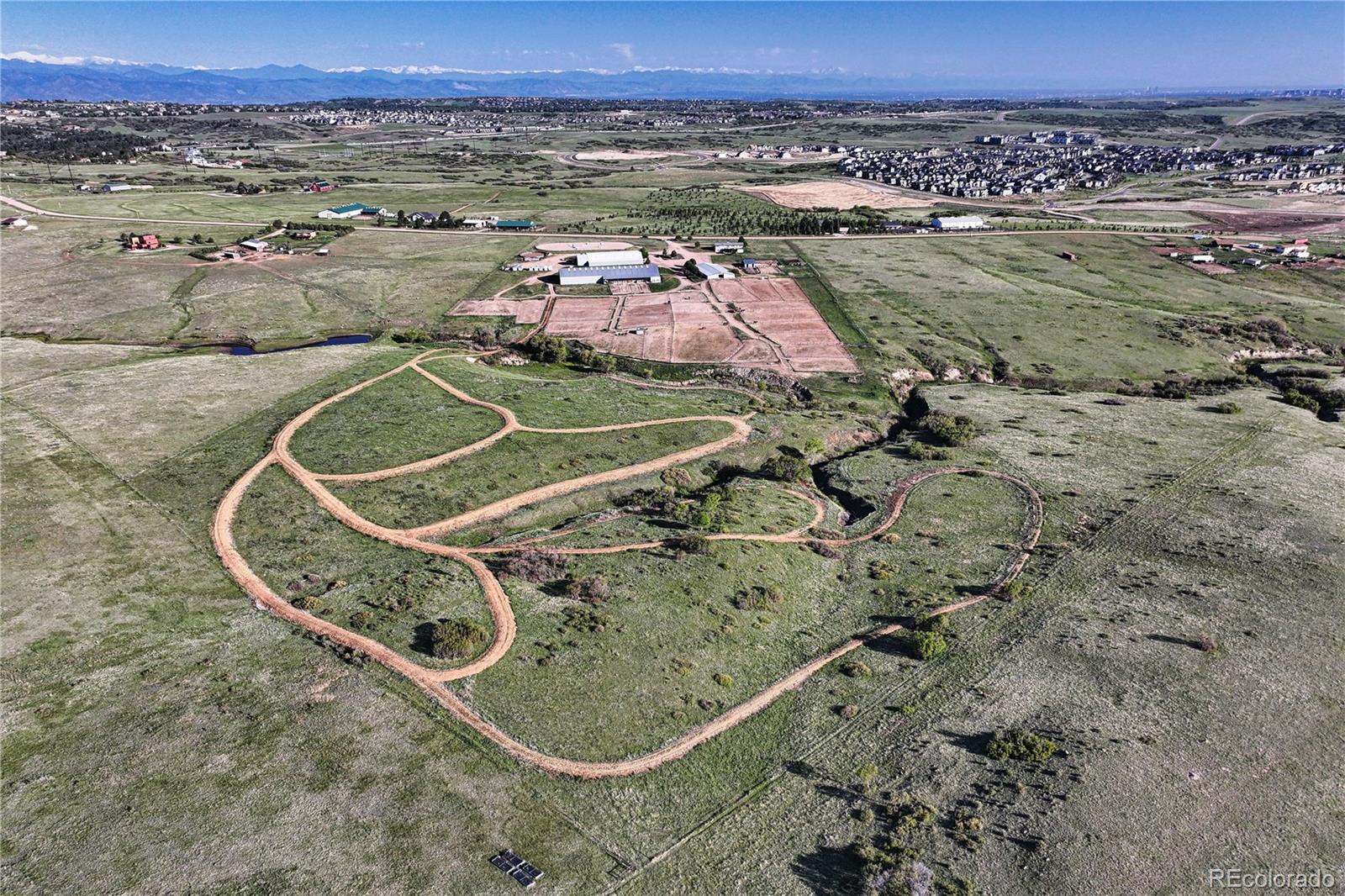 1705 Outter Marker Road Castle Rock, CO 80108 - Photo 37 of 40 an aerial view of a house