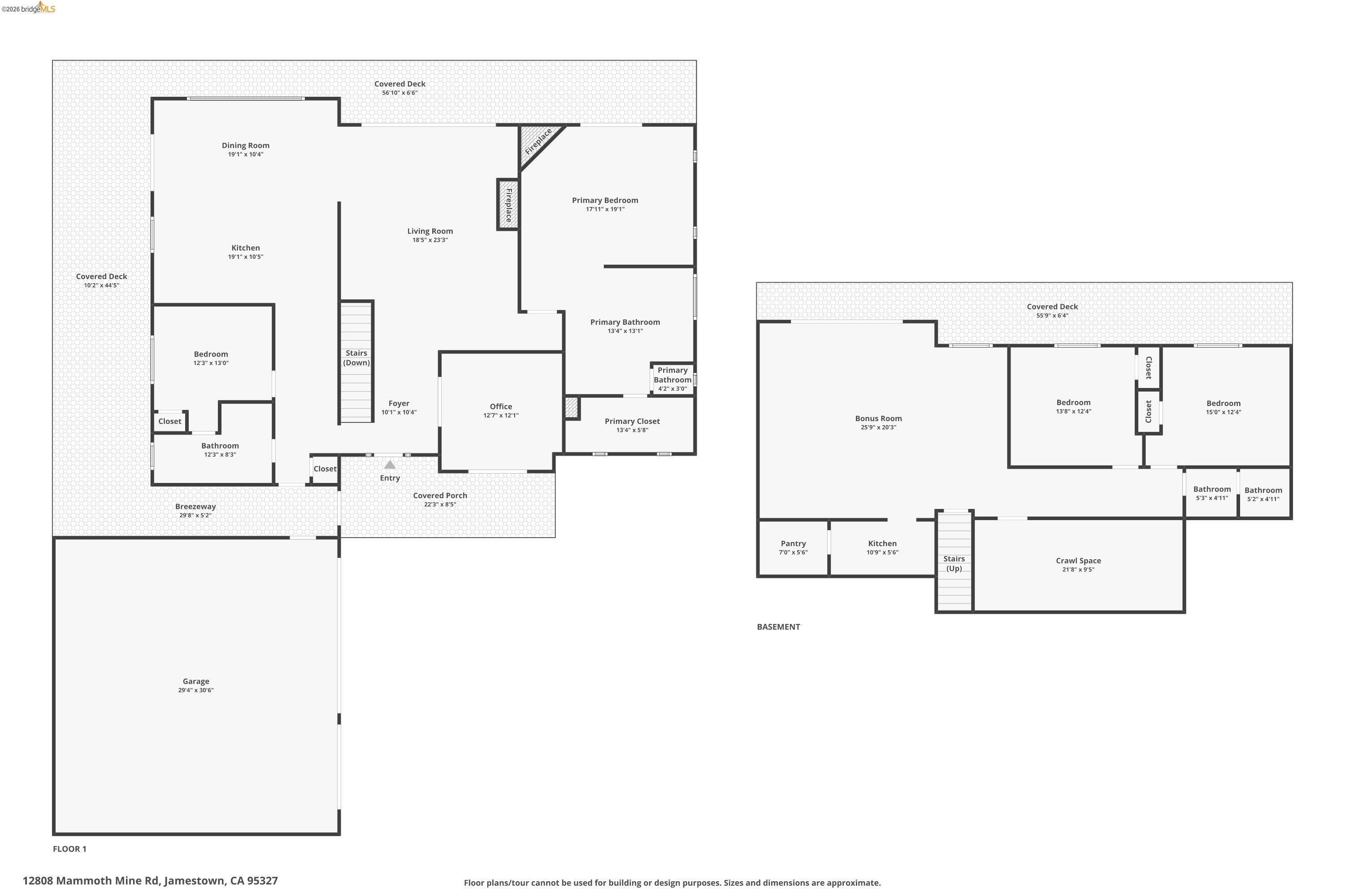 12808 Mammoth Mine Road Jamestown, CA 95327 - Photo 60 of 60 View of home floor plan