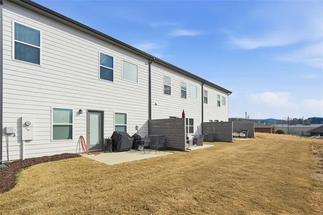 a view of a house with a patio
