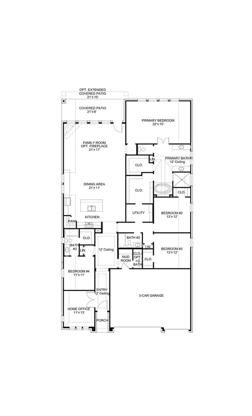 9315 Limestone Mill Way Rosharon, TX 77583 - Photo 2 of 13 a picture of floor plan