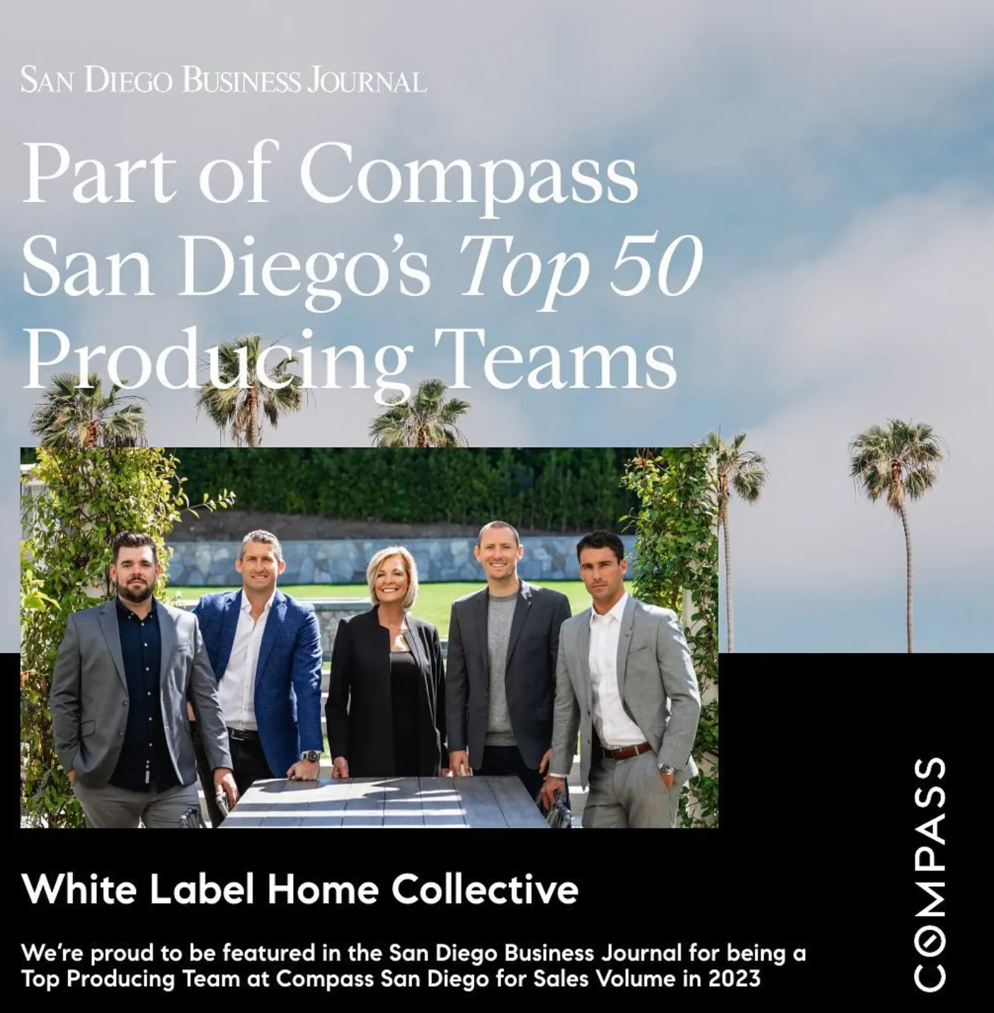 San diego business journal top 50 real estate agent award Jason Royle White label San diego business journal top 50 real estate agent award Jason Royle White Label