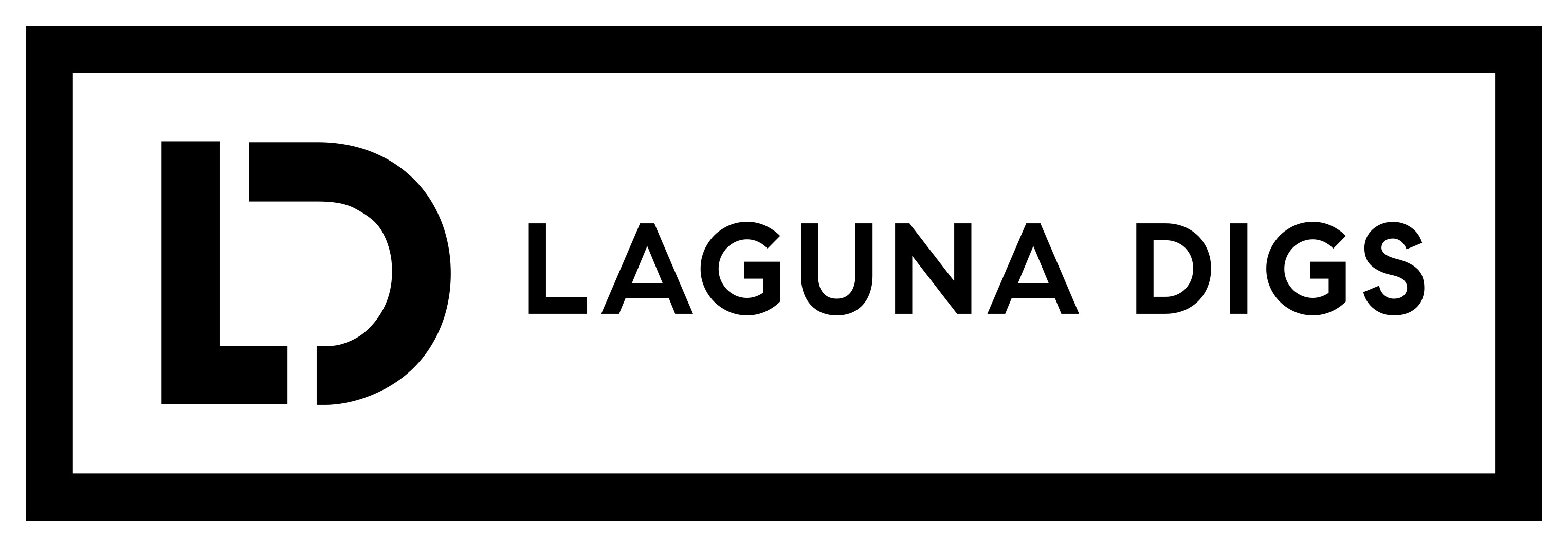 A text banner for Laguna Digs