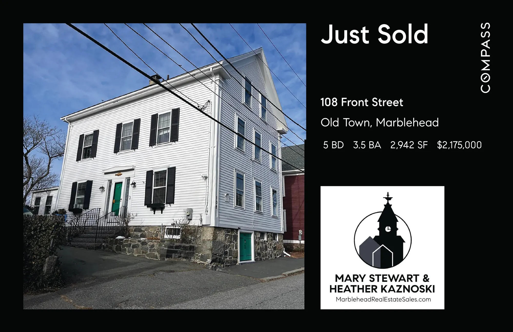 108 Front St Marblehead Just Sold Postcard