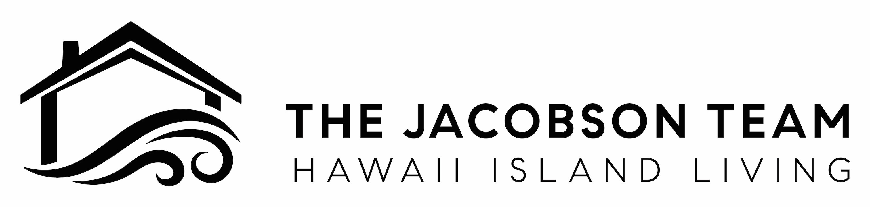 A text banner describing The Jacobson Team Hawaii Island Living.