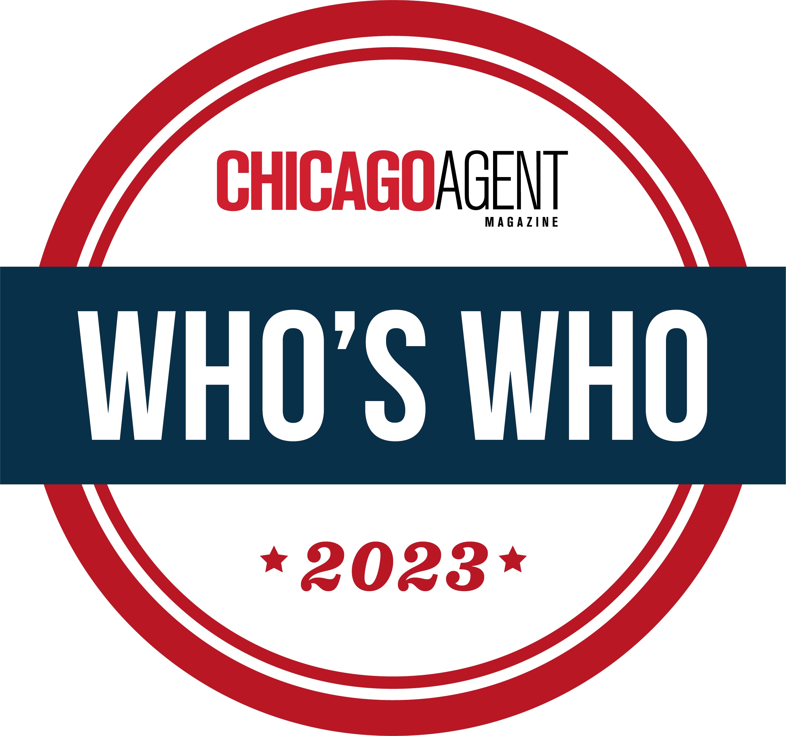 A text banner with the text CHICAGOAGENT2023*2023*
