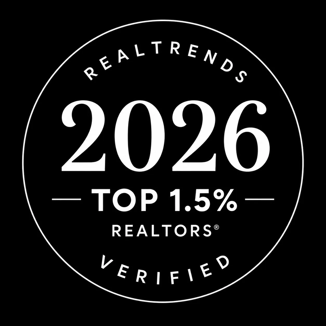 REALTRENDS 2026 TOP 1.5% REALTORS - VERIFIED