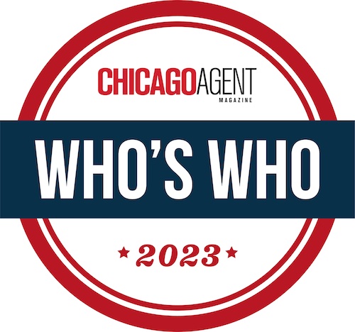 A text banner with the phrase CHICAGOAGENT2023*.