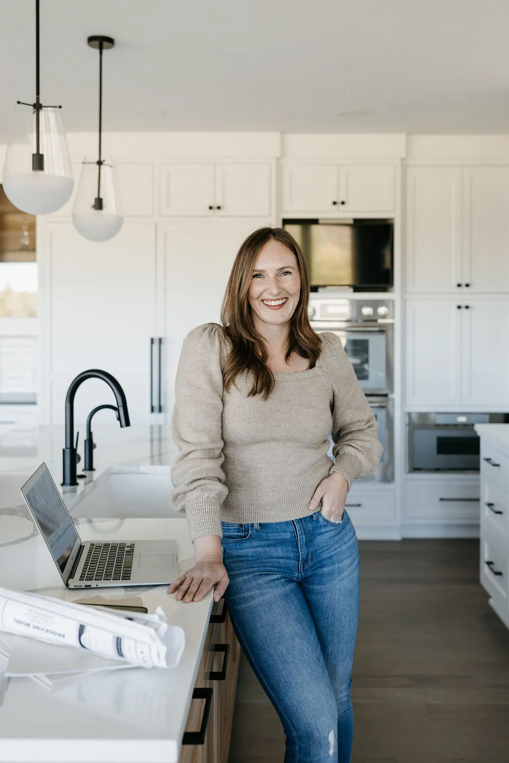 Casie standing in the kitchen