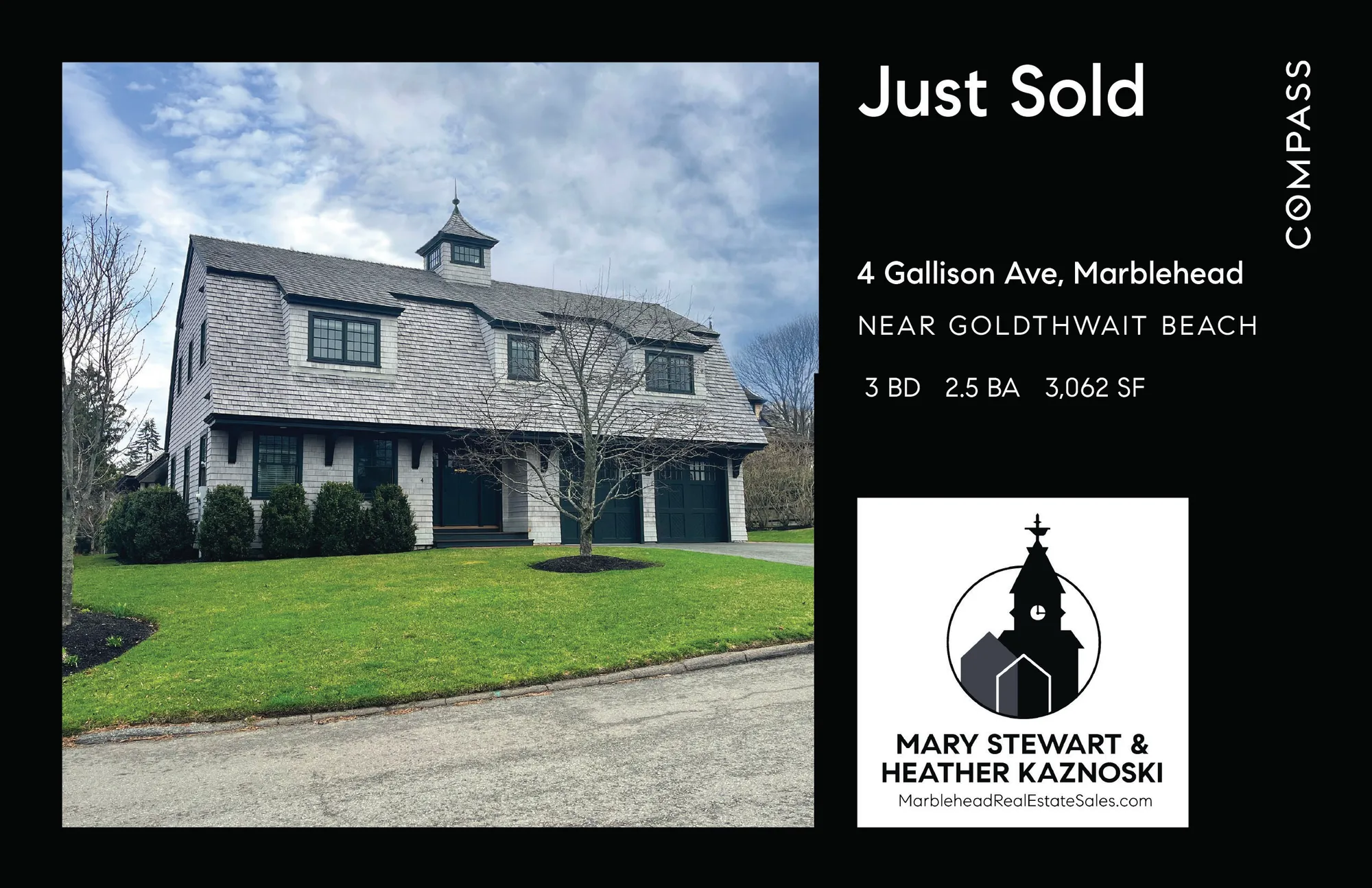 4 Gallison Ave Marblehead Just Sold Postcard