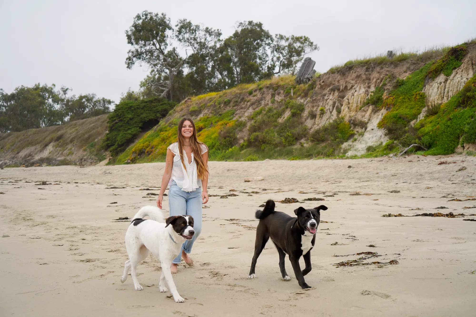 Jackie and 2 of her dogs