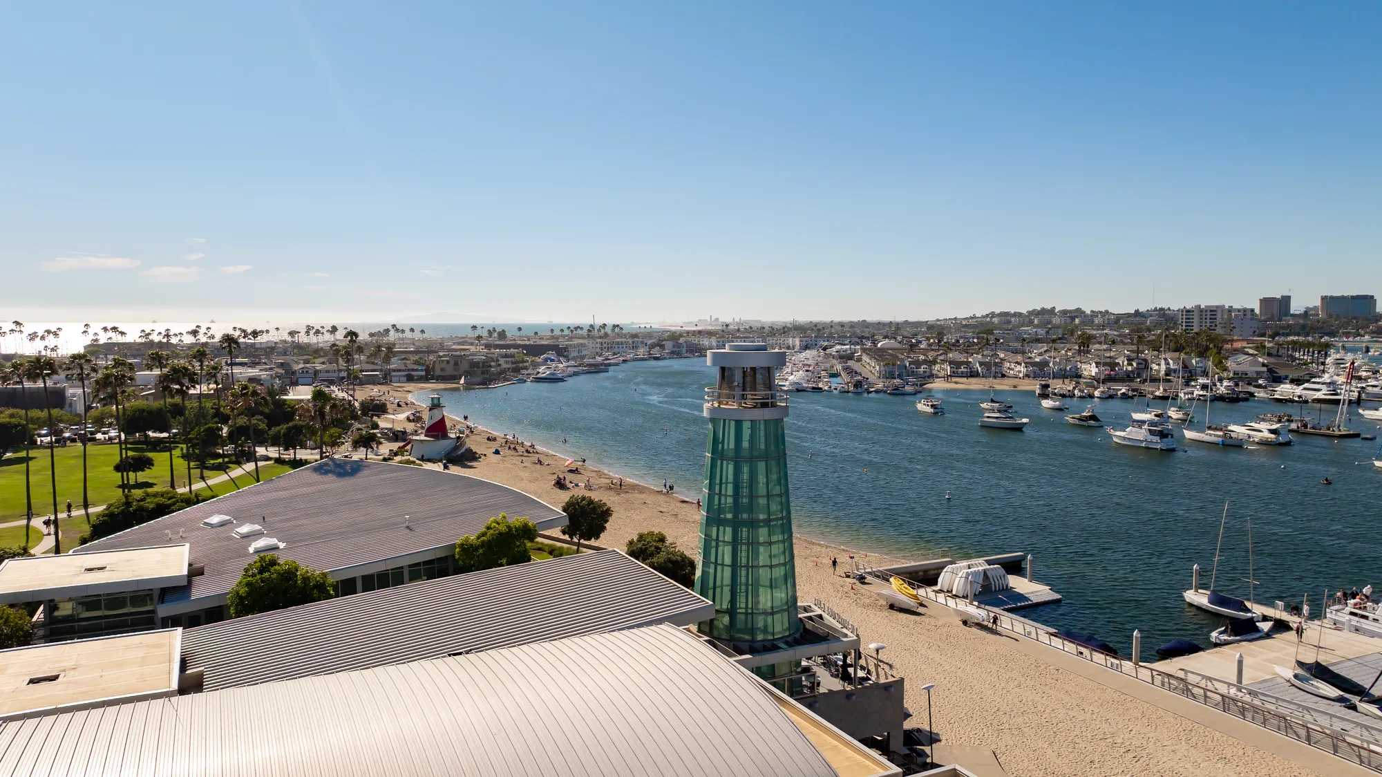 Marina park on the peninsula