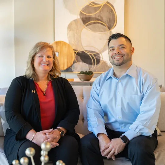 Sandy Sicsko and Joe Borromeo, Agent in  - Compass