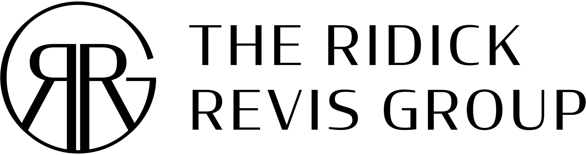 A text banner for The Ridick Group