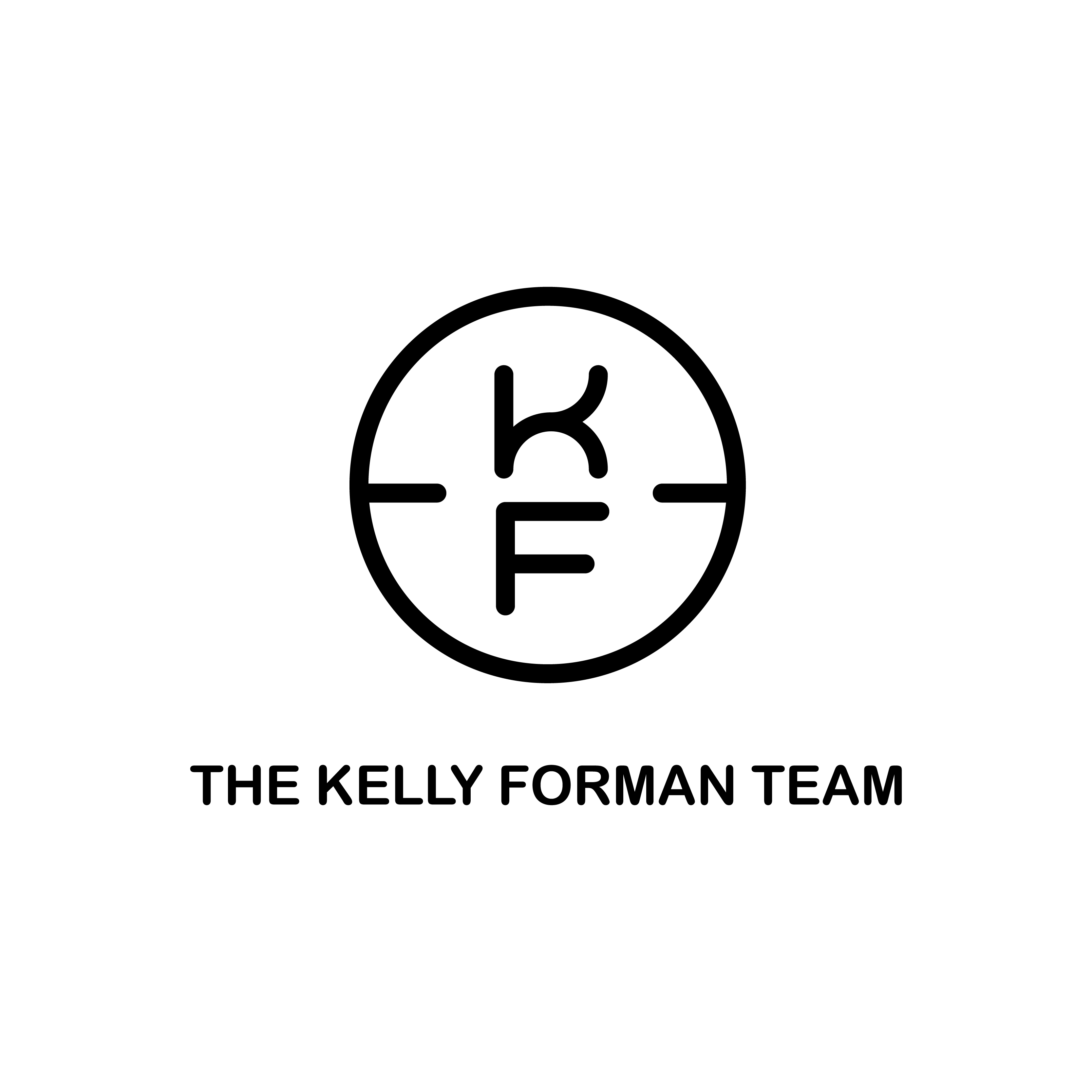 The logo of The Kelly Forman Team