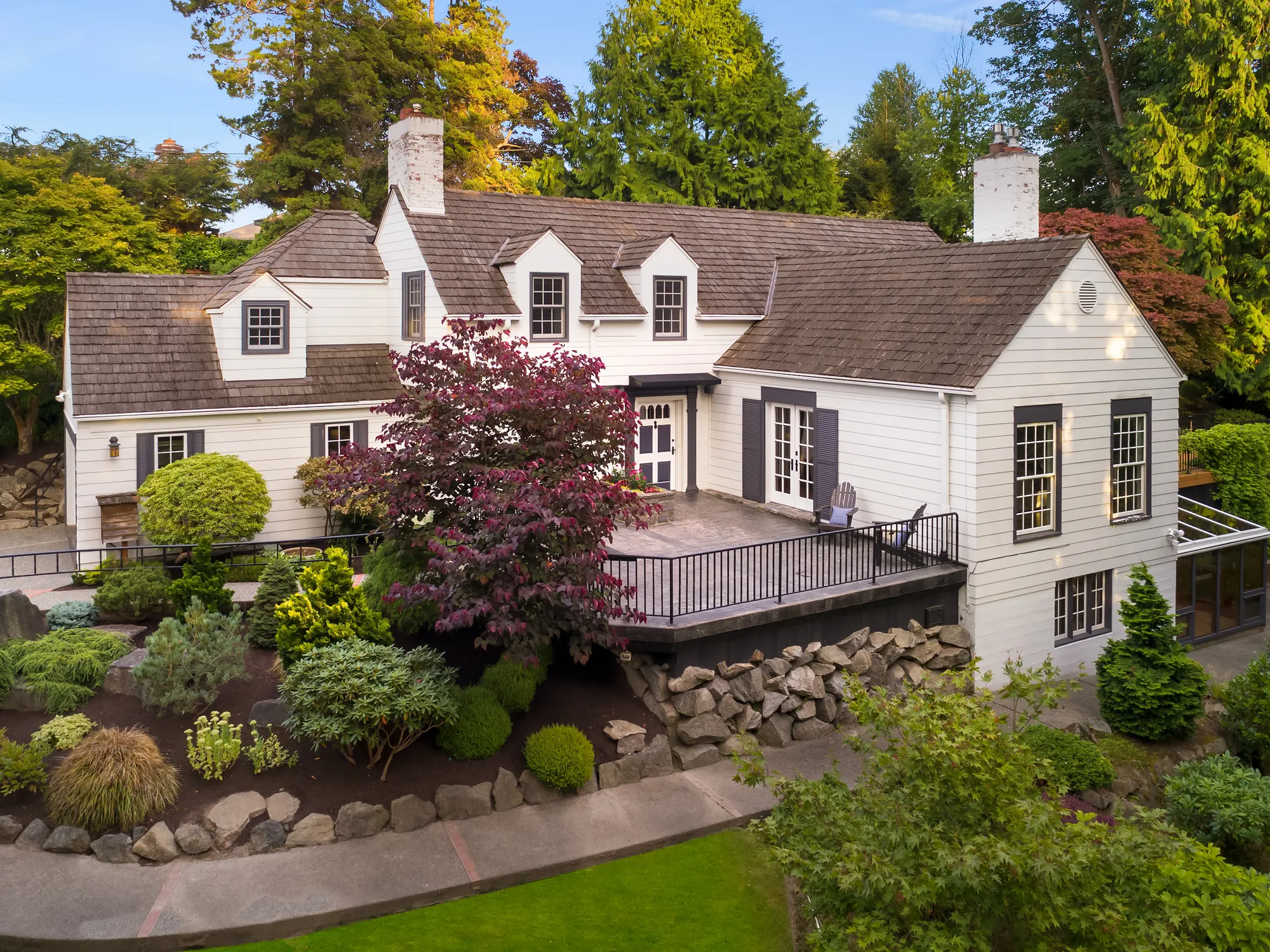 Home surrounded by trees