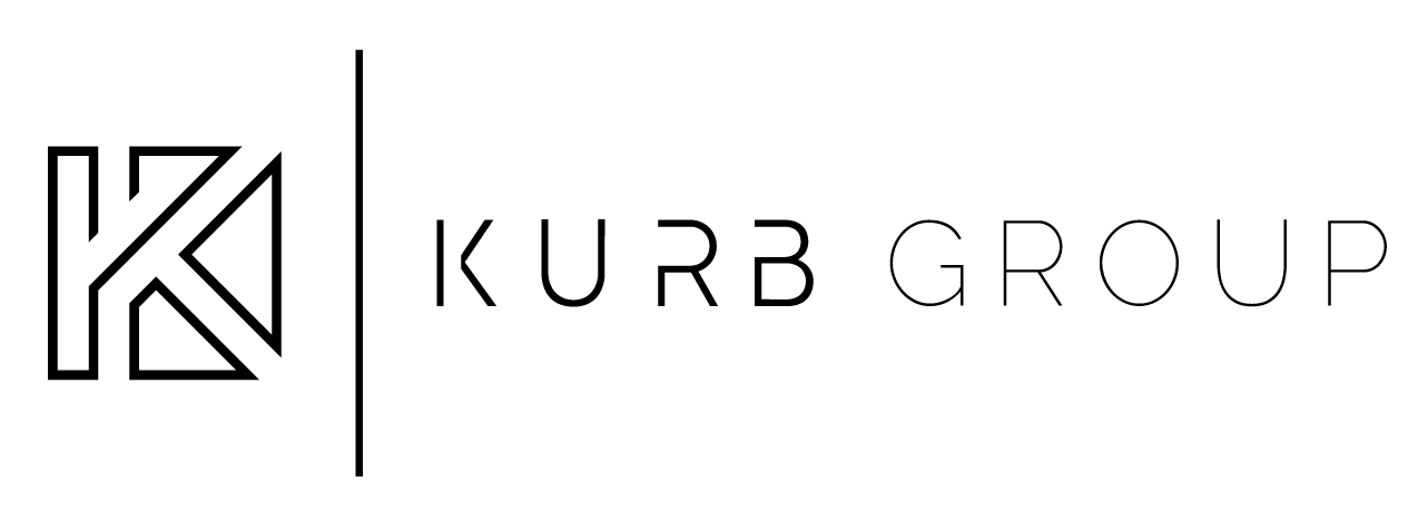 A text banner with the label KURB GROUP