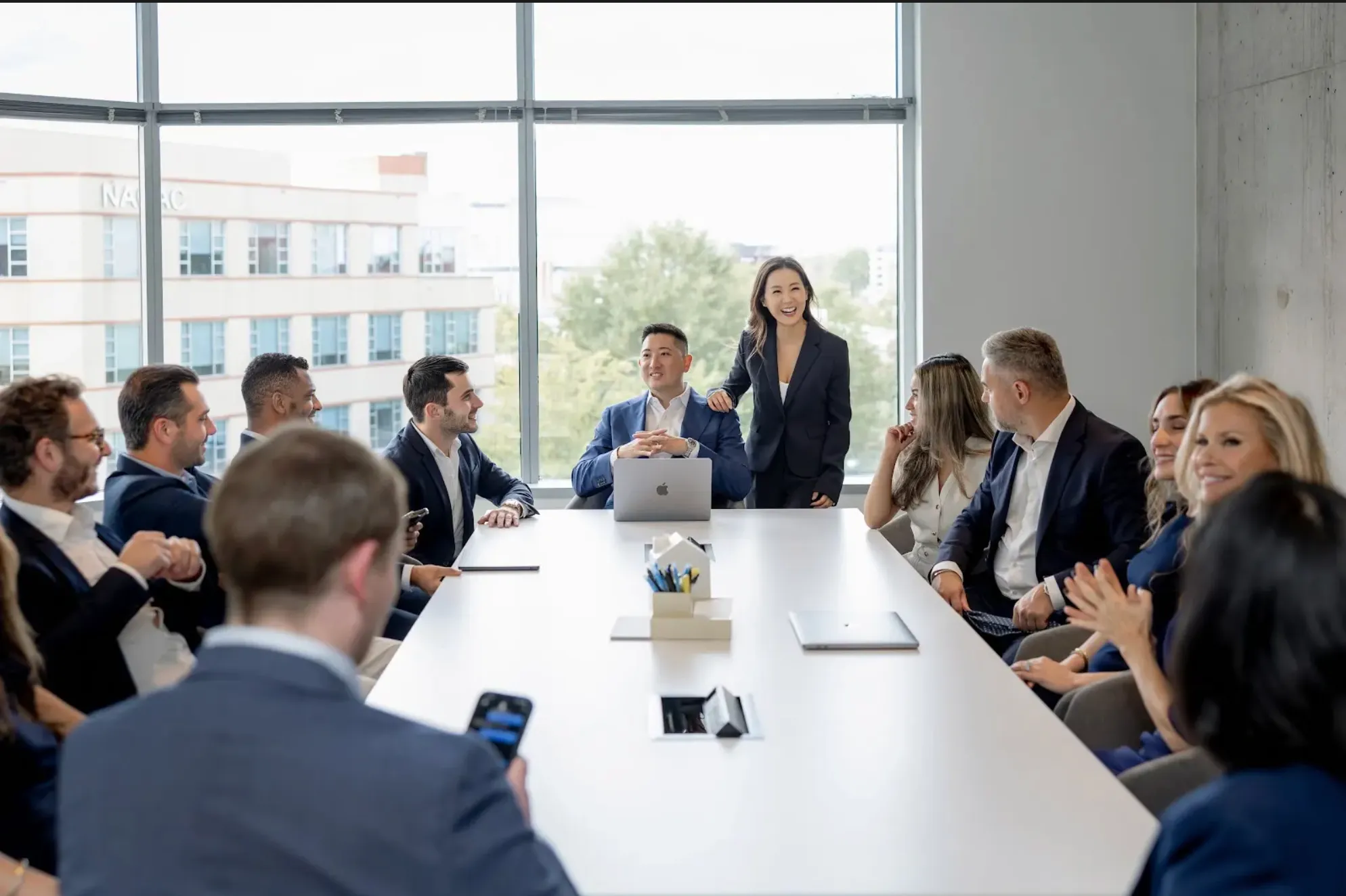 Treasury Homes team in a metting