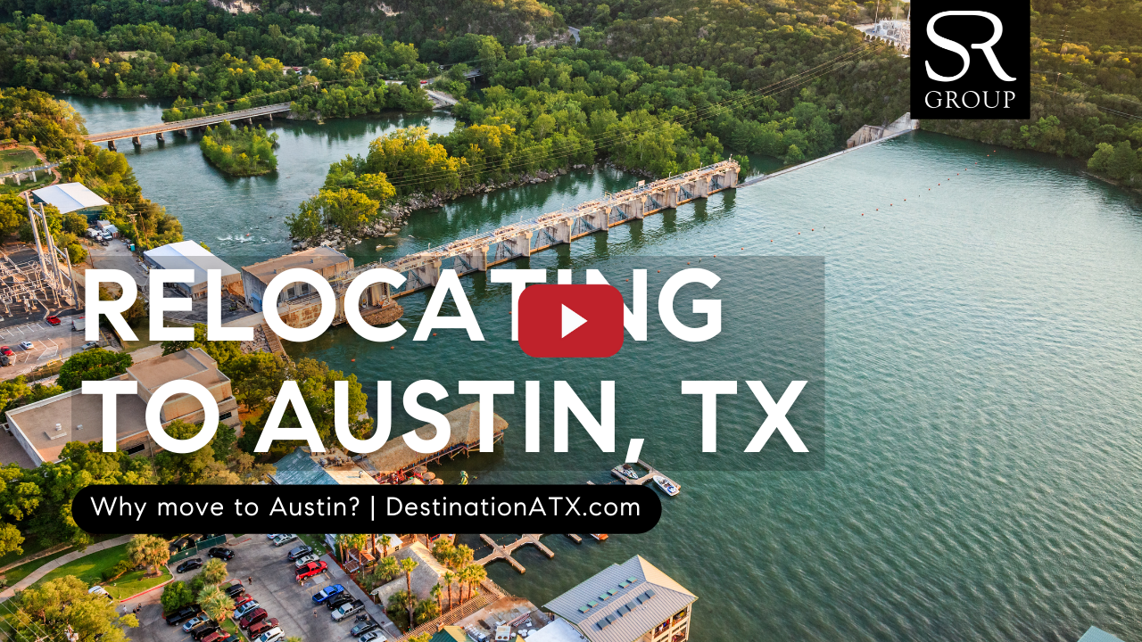 A text banner advertising Austin with a website link