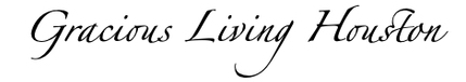 A text banner advertising Gracious Living Houston.