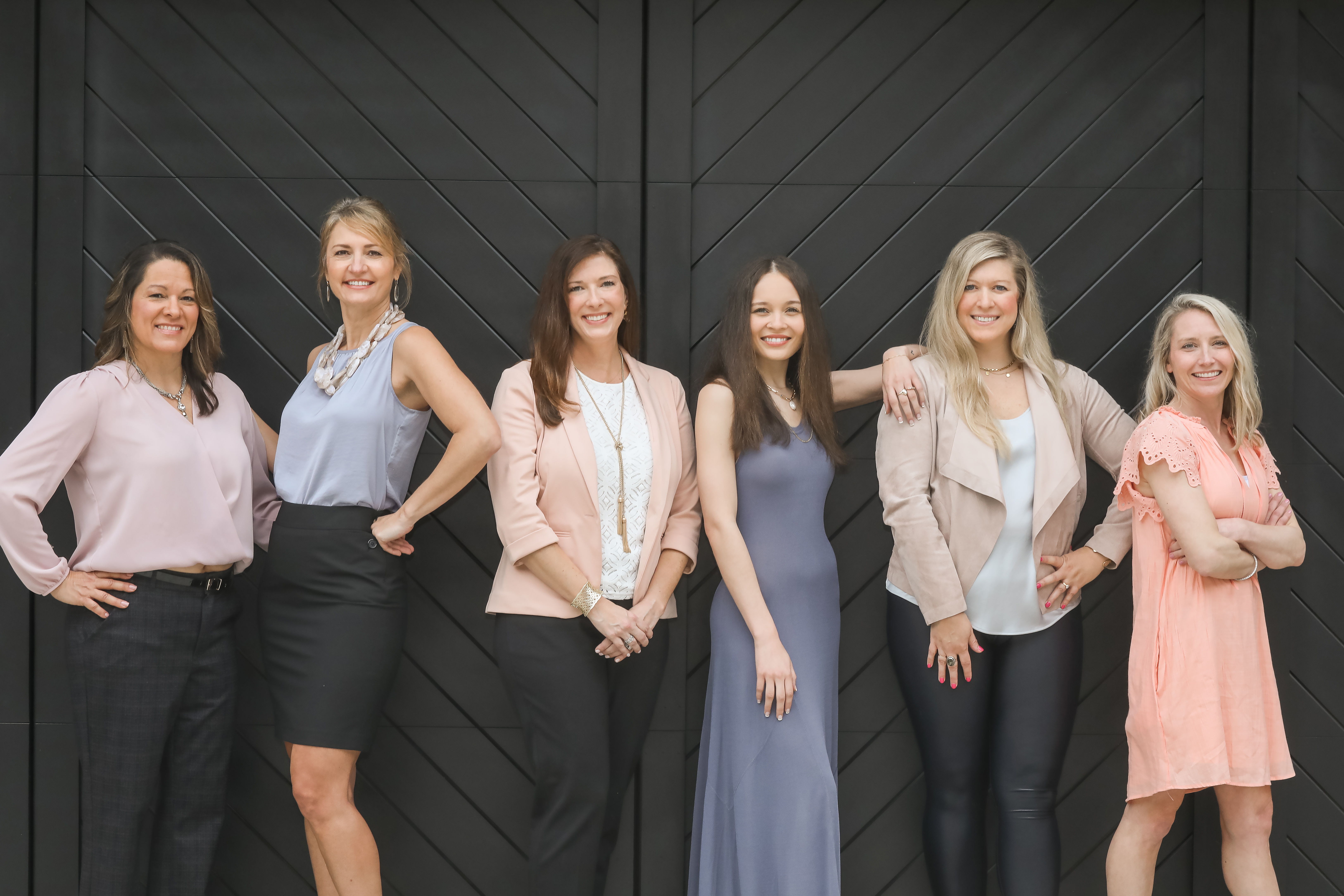 A group of women standing together