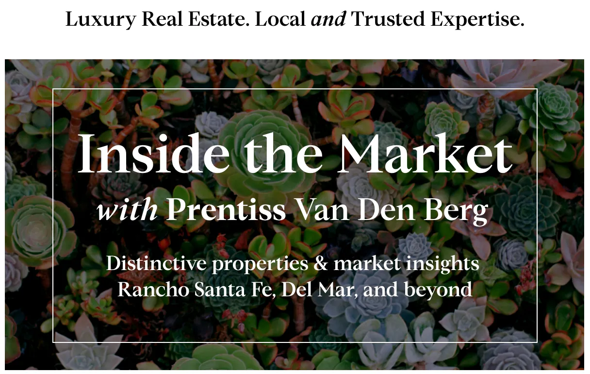 Inside the Market with Prentiss Van Der Berg