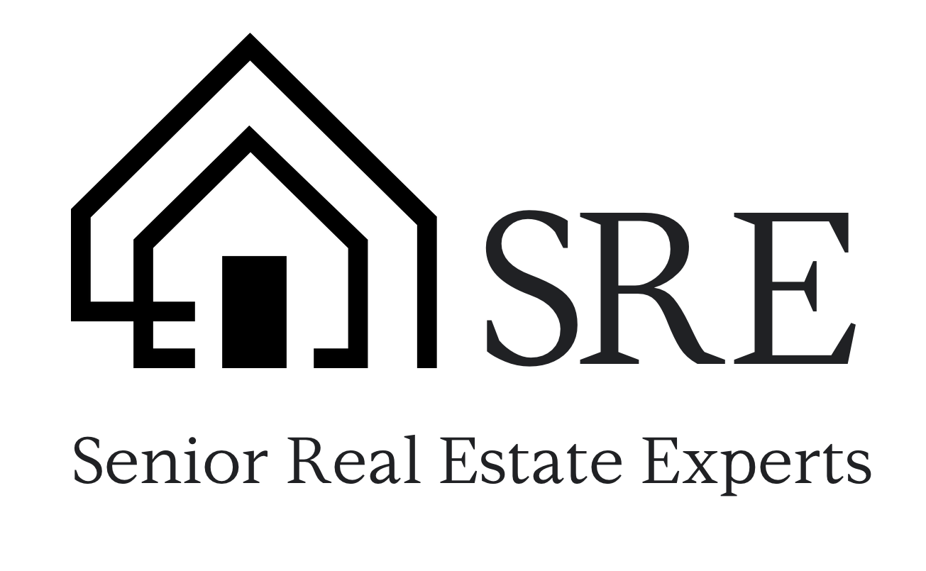 A text banner describing Senior Real Estate Bxperts.